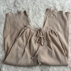 Oak & Fort Velvet Pleated Pant